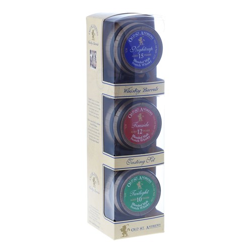 Old St Andrews Blended Malt Scotch Whisky Miniature Barrel Gift Pack - 5 Stars